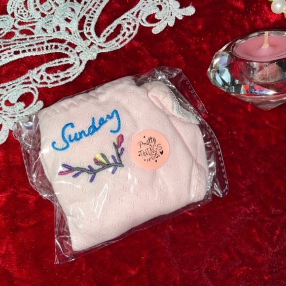 3 pair bundle of Super soft baby cotton panties. Week end panties Fri Sat Sun. - Picture 5 of 8